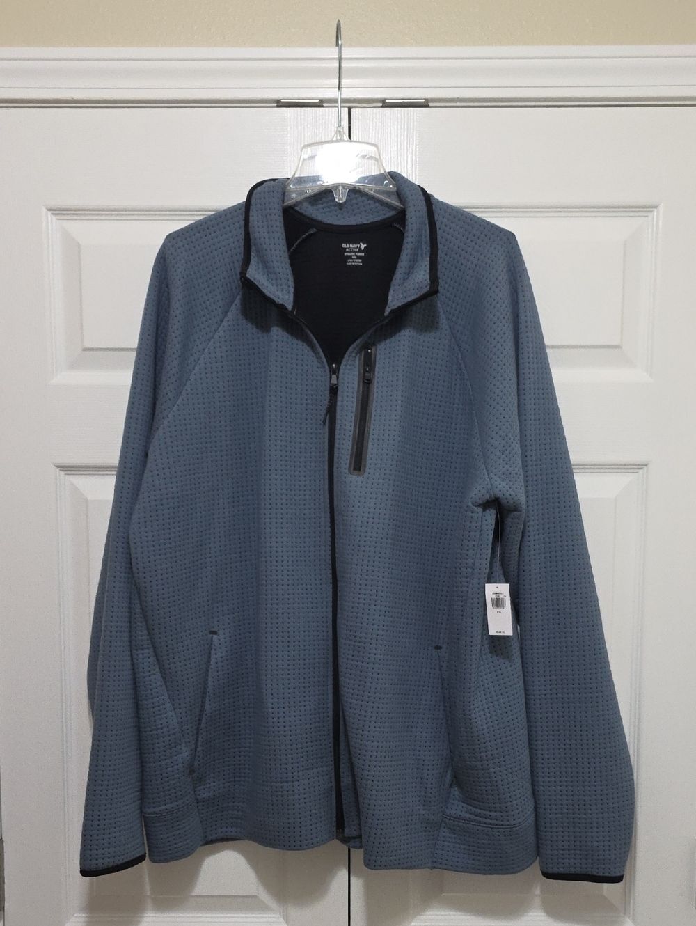 Old Navy Men’s Full-Zip Heathered Blue Jacket